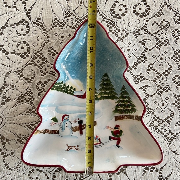 NWT Vintage 2002 Sakura China “Christmas Valley” Dish - David Carter Brown - Picture 3 of 10